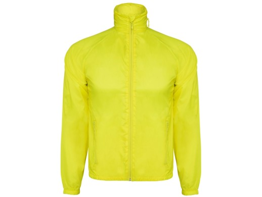 Ветровка Kentucky мужская, неоновый желтый с нанесением логотипа с нанесением логотипа