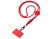 Ремешок на шею для телефона Нэко, красный