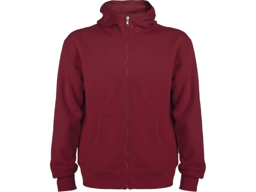 Толстовка на молнии Montblanc унисекс, гранатовый с нанесением логотипа с нанесением логотипа