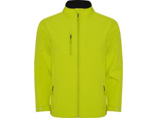Куртка софтшелл Nebraska мужская, лаймовый пунш с нанесением логотипа с нанесением логотипа