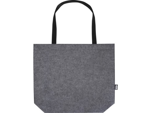 Эко-сумка фетровая Felta с широким дном , серый