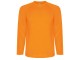 Футболка Montecarlo мужская с длинным рукавом, неоновый оранжевый с нанесением логотипа с нанесением логотипа