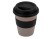 Стакан с силиконовой крышкой Cafe, черный