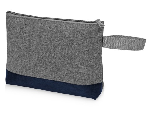 Косметичка двухцветная Trivium, серый/темно-синий