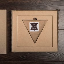 Набор подарочный LOFT: портмоне и чехол для наушников, коричневый   20222