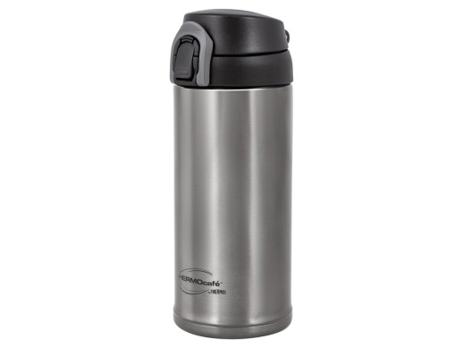 Термос из нерж. стали тм ThermoCafe TC-350T (Dark Grey), 0.35L, серый