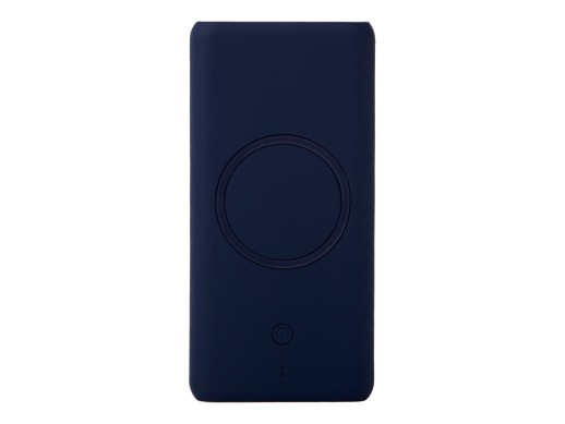 Внешний беспроводной аккумулятор c QC/PD Reload, 10000 mAh, темно-синий (Р) с нанесением логотипа с нанесением логотипа