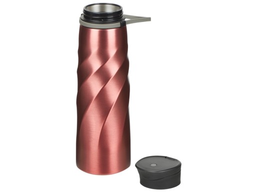 Бутылка для воды Athletica, 1000 мл, нержавеющая сталь, красный с нанесением логотипа с нанесением логотипа