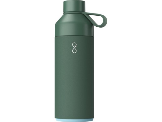 Бутылка для воды Big Ocean Bottle объемом 1000 мл с вакуумной изоляцией, зеленый с нанесением логотипа с нанесением логотипа