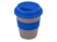 Стакан с силиконовой крышкой Cafe, синий