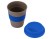 Стакан с силиконовой крышкой Cafe, синий
