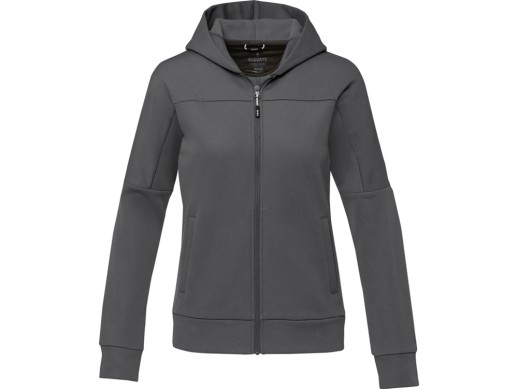 Женская спортивная трикотажная куртка Nubia на молнии, storm grey с нанесением логотипа с нанесением логотипа