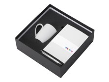 Подарочный набор с блокнотом С1, металлической ручкой и кружкой, белый