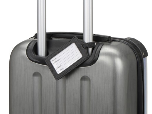 Багажная бирка Consul, темно-серый с нанесением логотипа с нанесением логотипа