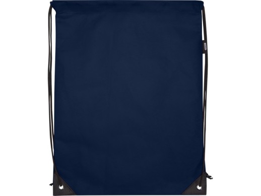 Рюкзак-мешок  на шнурке Evergreen из переработанного нетканого материала, синий navy