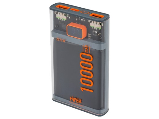 Внешний аккумулятор CORE X, 10000 mAh, черный с нанесением логотипа с нанесением логотипа
