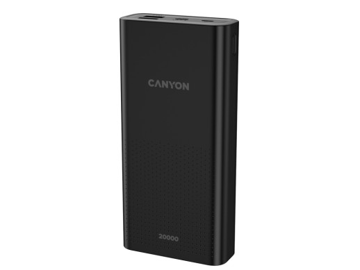 Портативный аккумулятор Canyon PB-2001 (CNE-CPB2001B), черный (Р) с нанесением логотипа с нанесением логотипа