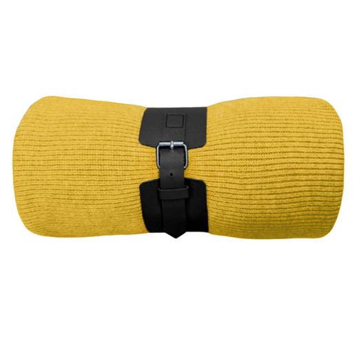 Плед Belt; жёлтый; 130 х 180 см; 100% акрил, с поясом   2408/03