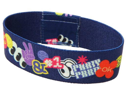 Эластичный браслет с возможностью полноцветной печати с нанесением логотипа с нанесением логотипа