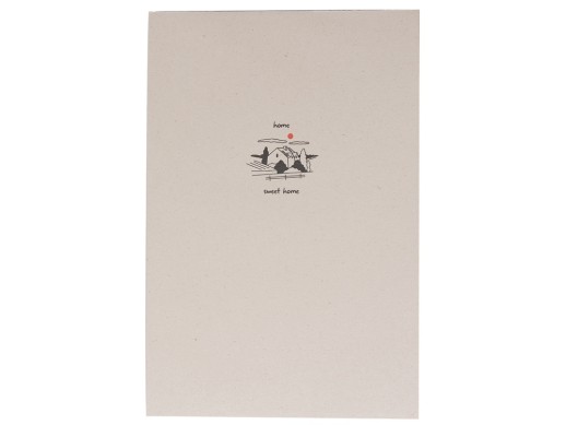 Блокнот А5 Adiantum из переработанного тростника, 80 листов, гибкая обложка, натуральный (тампопечать)