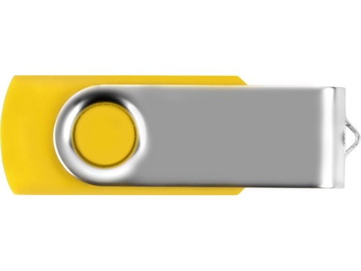 Флеш-карта USB 2.0 8 ГБ Квебек, желтый с нанесением логотипа с нанесением логотипа