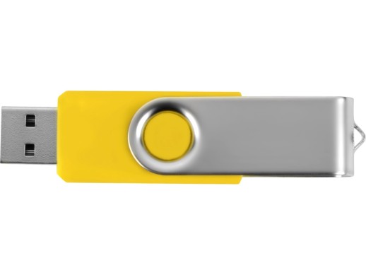 Флеш-карта USB 2.0 8 ГБ Квебек, желтый с нанесением логотипа с нанесением логотипа