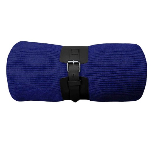 Плед Belt; т.синий; 130 х 180 см; 100% акрил, с поясом -  2408/26