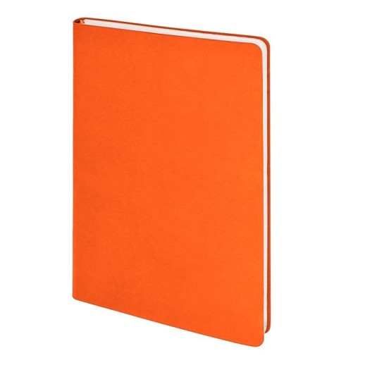 Бизнес-блокнот SMARTI, A5, оранжевый, мягкая обложка, в клетку   21234/06 с нанесением логотипа с нанесением логотипа