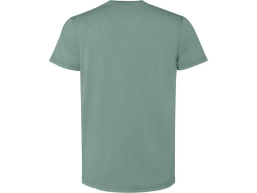 Футболка Corgi мужская, сине-зеленый выстиранный с нанесением логотипа с нанесением логотипа