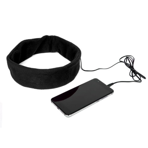 Наушники проводные MARKIZ с повязкой, черный, флис   345142/35