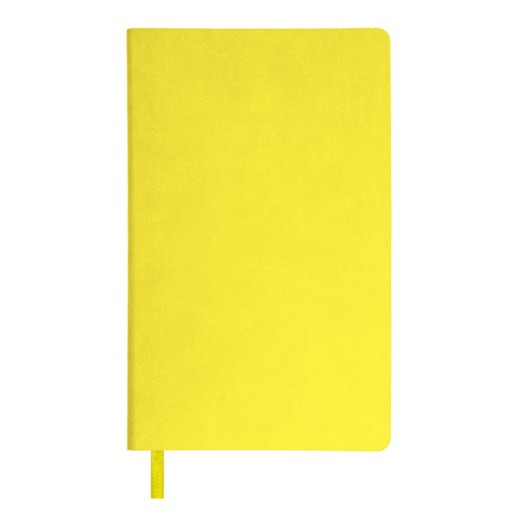 Бизнес-блокнот FUNKY, 130*210 мм, желтый, серый форзац, мягкая обложка, блок в линейку ,   21209/03/30