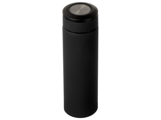 Вакуумный термос Vacuum Flask C1, soft touch, 420мл, черный с нанесением логотипа с нанесением логотипа