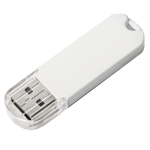 USB flash-карта UNIVERSAL (8Гб), белая, 5,8х1,7х0,6 см, пластик   19330_8Gb/01 с нанесением логотипа с нанесением логотипа