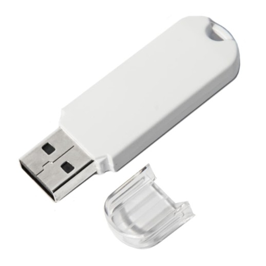 USB flash-карта UNIVERSAL (8Гб), белая, 5,8х1,7х0,6 см, пластик   19330_8Gb/01 с нанесением логотипа с нанесением логотипа