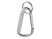 Карабин с брелоком, серебристый