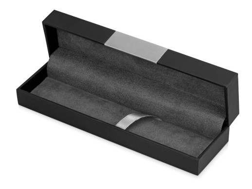 Футляр для ручки Present, черный с нанесением логотипа с нанесением логотипа