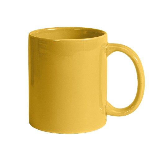 Кружка DECOL для деколи, 330 мл, d=82 мм, премиум, желтая 23516/03