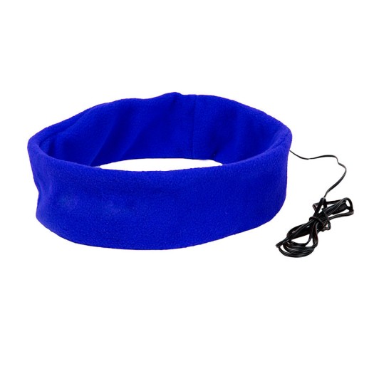 Наушники проводные MARKIZ с повязкой, синий, флис   345142/24