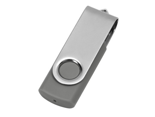Флеш-карта USB 2.0 16 ГБ Флэш С1, серый с нанесением логотипа с нанесением логотипа