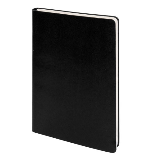 Бизнес-блокнот SMARTI, A5, черный, мягкая обложка, в клетку 21234/35 с нанесением логотипа с нанесением логотипа