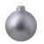 Стеклянный елочный шар Christmas bauble, серебро, металлик, с серебристым колпачком в черной коробке