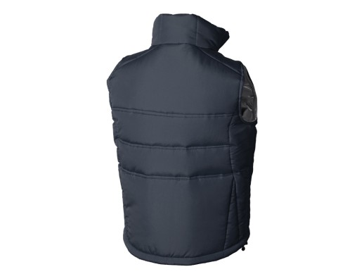 Жилет Vigour женский, темно-синий/стальной с нанесением логотипа с нанесением логотипа