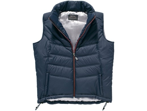 Жилет женский, Slazenger, темно-синий/стальной с нанесением логотипа с нанесением логотипа