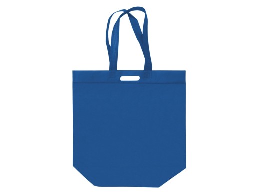 Сумка для покупок из спанбонда Scope, 455*160*380 с ручкой 550/30 мм, синий с нанесением логотипа с нанесением логотипа