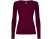 Футболка с длинным рукавом Extreme женская, гранатовый с нанесением логотипа с нанесением логотипа