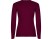 Футболка с длинным рукавом Extreme женская, гранатовый с нанесением логотипа с нанесением логотипа