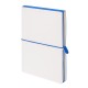 Бизнес-блокнот Combi, 130*210 мм, бело-синий, кремовый форзац, гибкая обложка, в клетку/нелин ,   21219/24