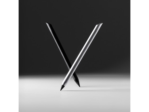 Вечный карандаш TURIN, серебристый с нанесением логотипа с нанесением логотипа