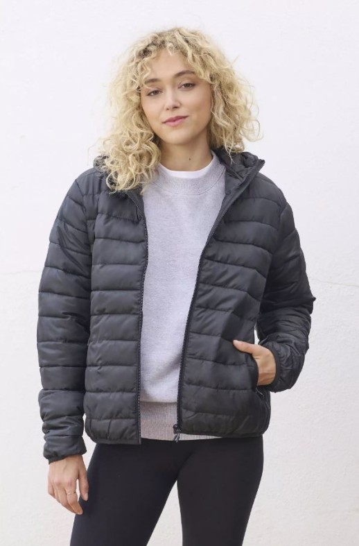 Куртка женская STREAM HOODED 280 Т -  704445.319 с нанесением логотипа с нанесением логотипа