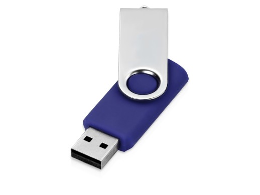 Флеш-карта USB 2.0 8 ГБ Квебек, синий с нанесением логотипа с нанесением логотипа